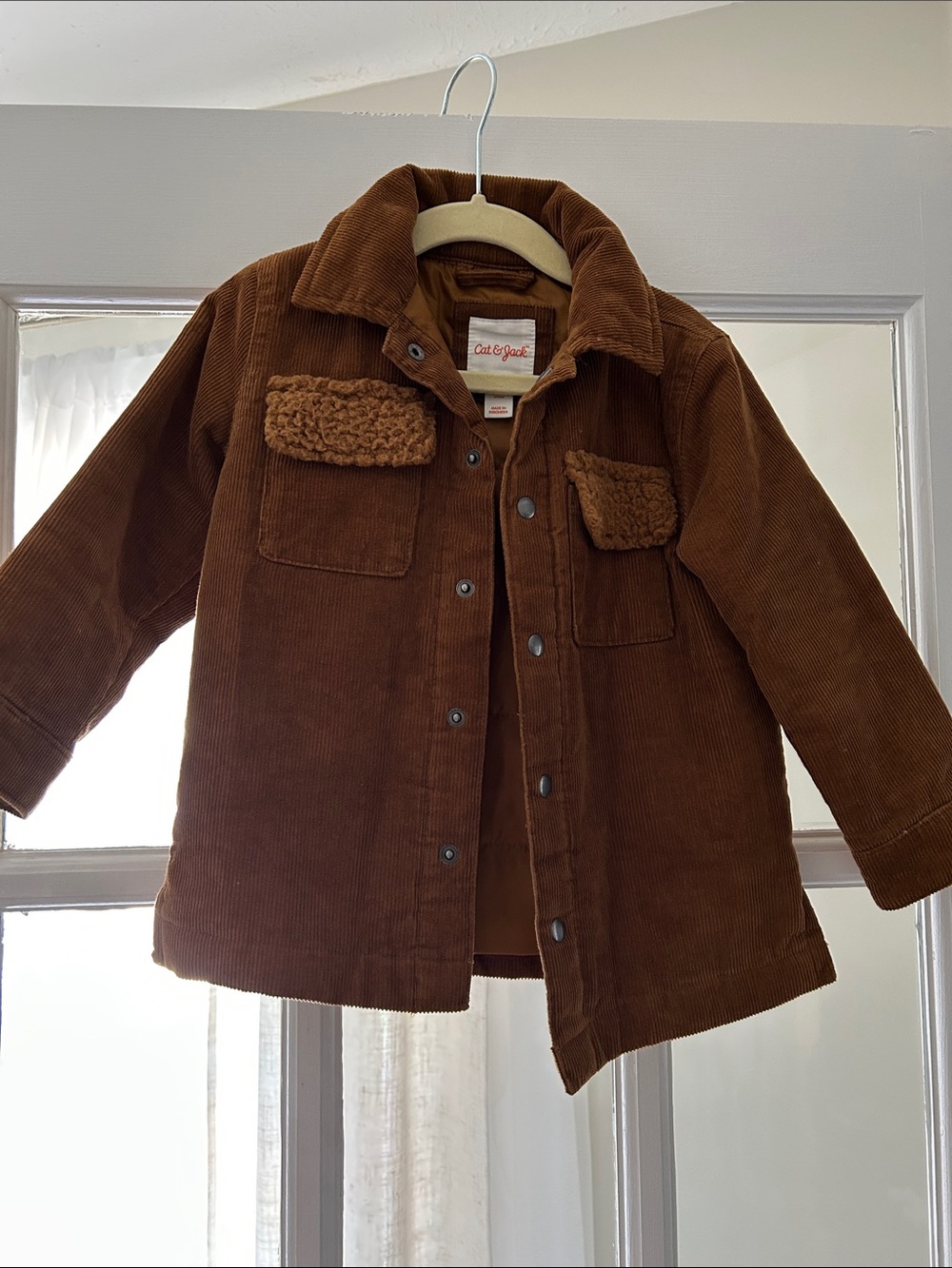 2T Cat & Jack Brown Corduroy Kids Jacket